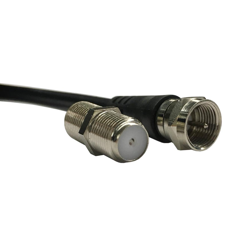 Chaowei TV Antenna Extension Coaxial Cable(15ft) with Coaxial Coupler,F Type Connector-Ideal for Digital TV Aerial, Satellite Cable Extension-15 Feet - Image 3